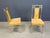 Vintage Brass Dining Chairs attributed to Belgochrom, 1970s, Set of 4 For Sale - Image 4 of 14