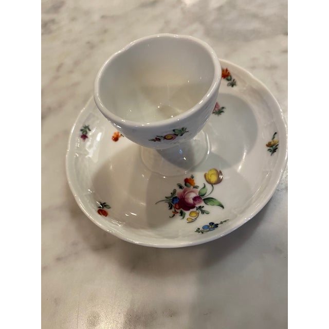 Late 19th Century Antique Nymphenburg Porcelain Egg Cups - Set of 6 For Sale - Image 5 of 11