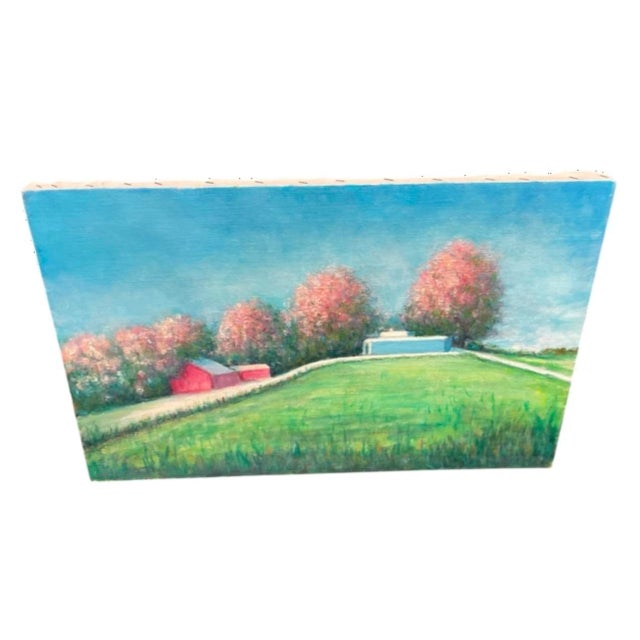 Vintage Painting: The Forgotten Harbor at Dusk For Sale - Image 4 of 12