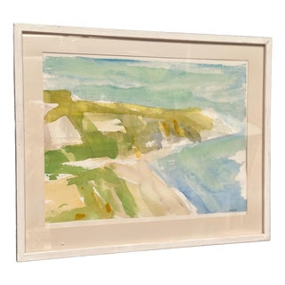 Lars Bertle, Ireviken, Gotland, 1960s, Watercolor on Paper, Framed For Sale