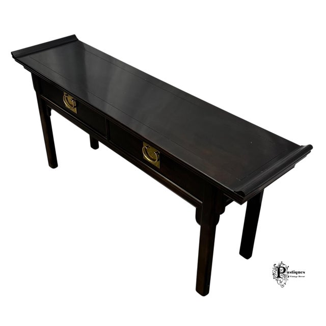 Chinoiserie Vintage Raymond Sobota for Century Furniture Chin Hua Collection Chinoiserie Style Console / Sofa Table For Sale - Image 3 of 12