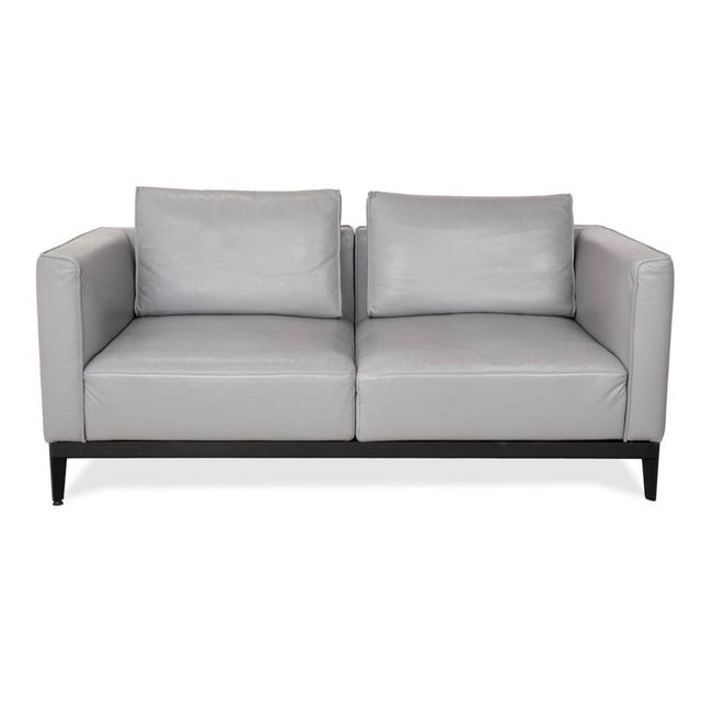 Two-Seater Sofa in Grey Leather from Rolf Benz For Sale - Image 18 of 18