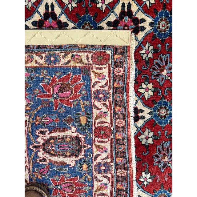 Antique Veramin Rug in Wool, 1920s For Sale - Image 18 of 18