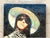 Vintage Signed Sylvan Roberge Encaustic & Pigmented Wax Painting of Young Woman For Sale - Image 11 of 12