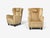 Finnish Modern, Wingback Chairs, Beige Velvet, Wood, Finland, 1950s For Sale - Image 4 of 12