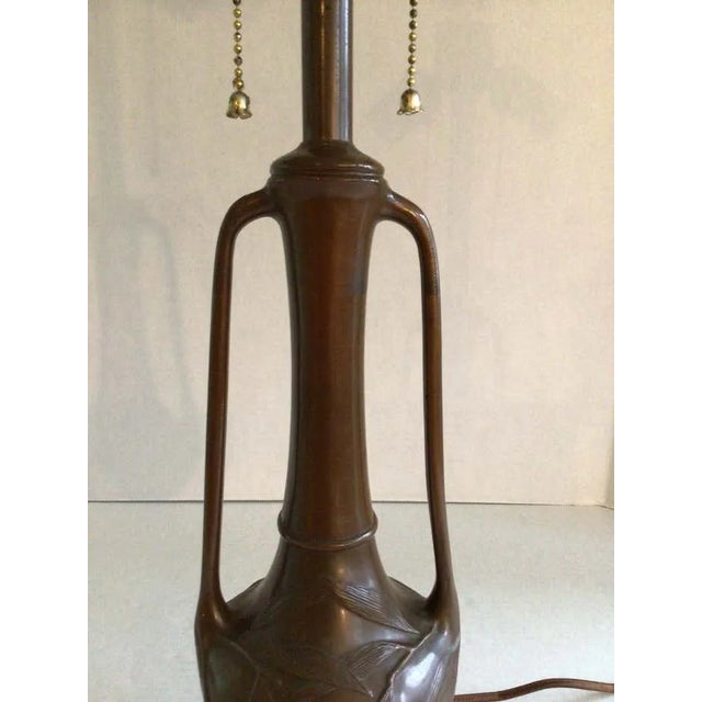 Metal Early 20th Century Bronze Table Lamp For Sale - Image 7 of 10