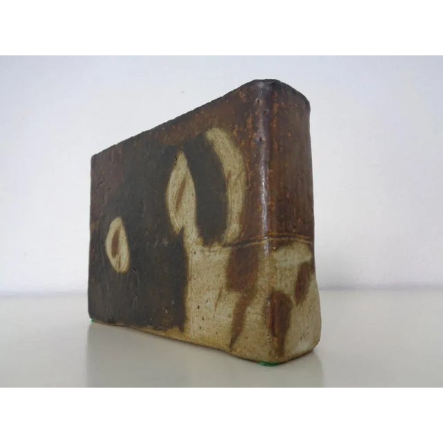 1970s Vintage Glazed Studio Ceramic Vase from Trille Jørgensen, Denmark, 1970s For Sale - Image 5 of 14