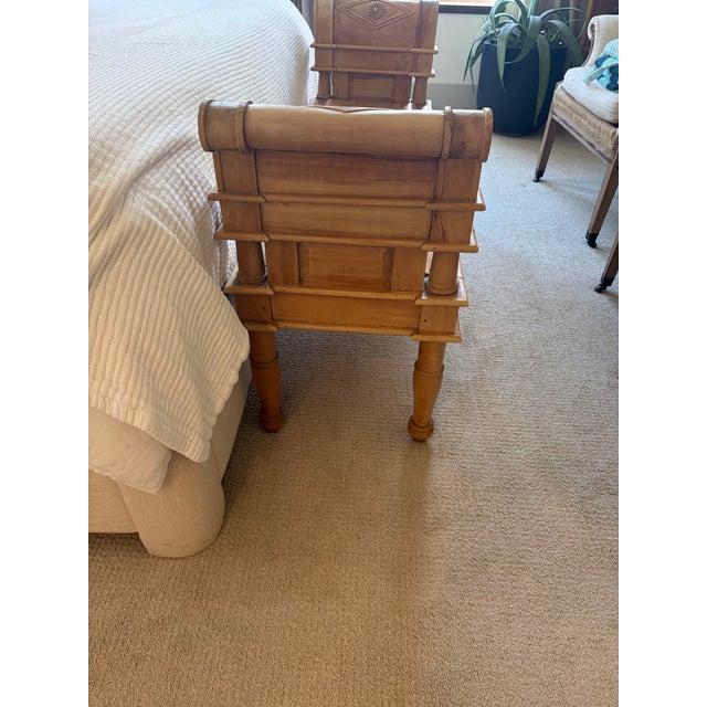 Mid 19th Century 19th Century Primitive Bench or Day Bed Neoclassical Directoire Antique For Sale - Image 5 of 8