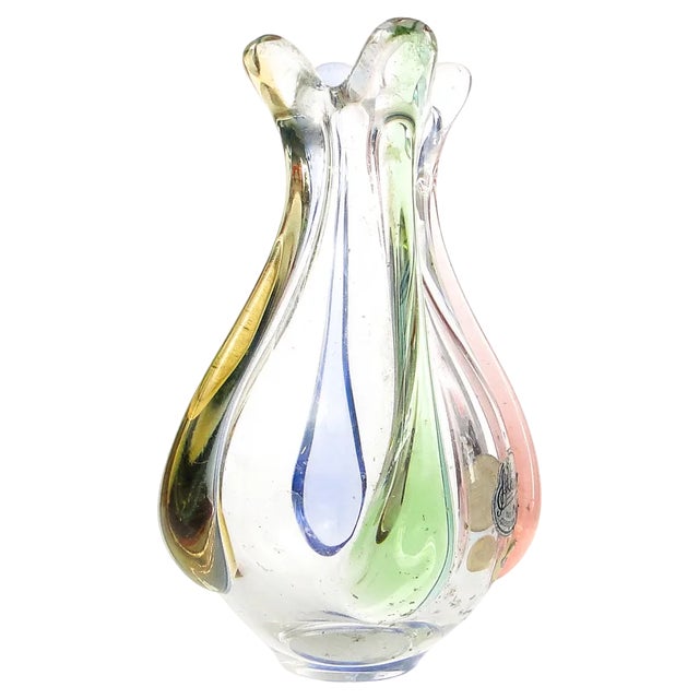 Vase by Hanna Machanovska for Mstisov Glassworks, Czechoslovakia, 1960s For Sale