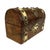 Antique Victorian Domed English Burr Walnut Wood & Bone Tea Caddy Box W/Key For Sale - Image 4 of 8