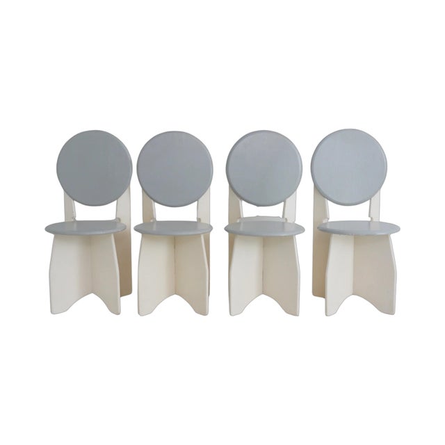 Modernist Dining Chairs, 1980s - Set of 4 For Sale - Image 10 of 12