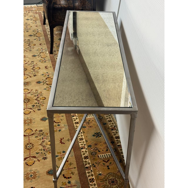 Sunrise Home Antiqued Console Table For Sale - Image 4 of 12