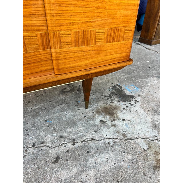Early 20th Century French Art Deco 1930's Light Macassar Sideboard For Sale - Image 5 of 12