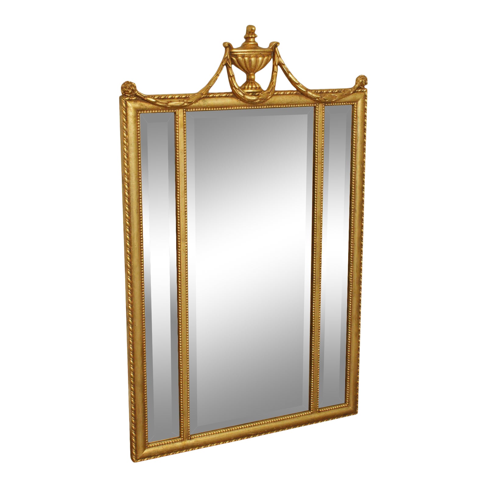 Ethan Allen Style Giltwood Beveled Mirror Chairish