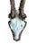 Roe deer trophy on wood plaque. 10.5" x 4.5"W x 6.25"