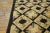 Unusual Diamond Grid and Floral Pattern Antique American Hooked Rug For Sale - Image 11 of 11