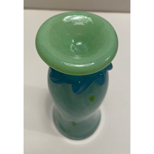 1990s 1990s Art Glass Flower Vase by Arien For Sale - Image 5 of 5