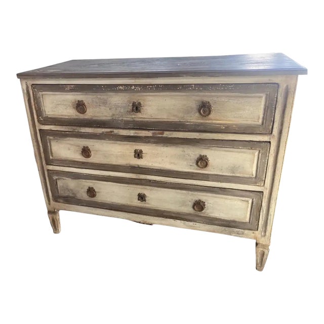 18th Century Painted Louis XVI Commode For Sale