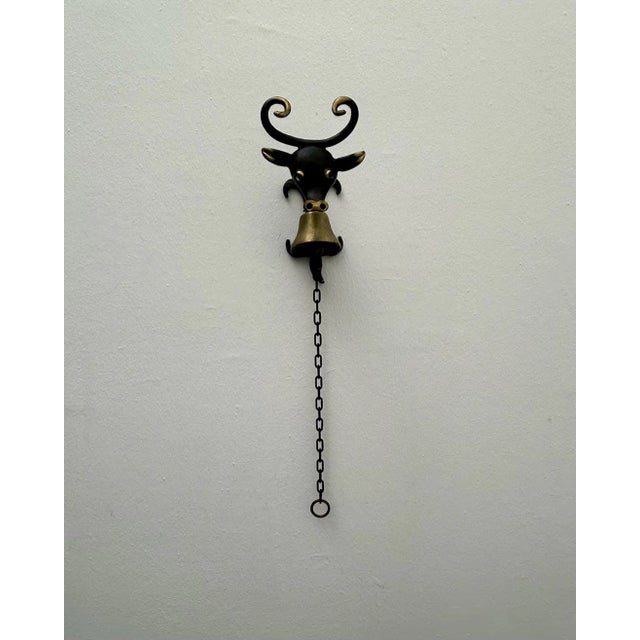 Metal Brass House Bell by Walter Bosse for Herta Baller, Austria, 1950s For Sale - Image 7 of 8