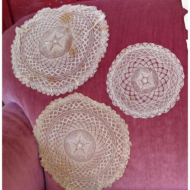 Victorian Lace, Doilies and Bureau Runners For Sale - Image 3 of 6