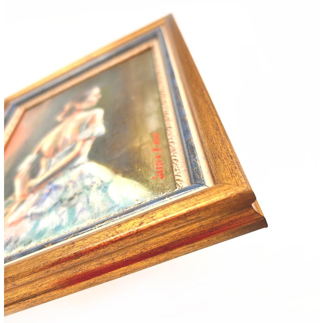 Ballerina Original Painting Oil Girl Dancer by Valeriya Serova, Framed For Sale - Image 4 of 9