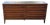 Refinished Mid-Century Modern Walnut 6-Drawer Dresser by Bassett Furniture For Sale
