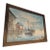 Vintage Coastal Harbor Oil Painting – Wood Frame For Sale