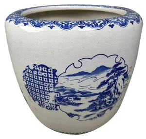 Japanese Porcelain Hibachi, 1930s