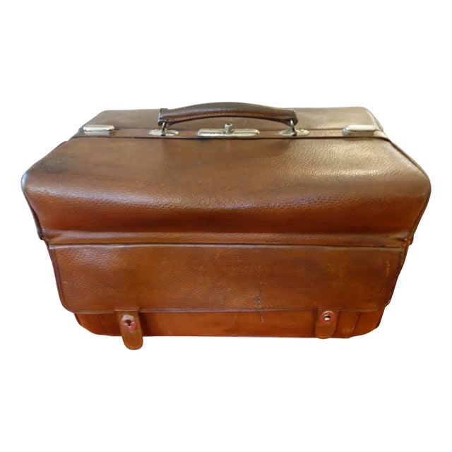 Vintage Travel Suitcase Trunk, 1930s For Sale