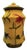 Nonni’s Biscotti Jar Yellow Floral Porcelain Cookie Jar Canister For Sale