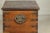 Antique Wood Trunk with Ornamental Metalwork and Brass Hardware For Sale - Image 12 of 12