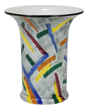 Art Deco Bauhaus Pottery Vase by Eva Zeisel for SMF Schramberg, Germany, 1920s