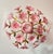 Pink 1980s Italian Pink Murano Style Glass Floral Chandelier – Hand-Painted Porcelain & Brass Ceiling Light For Sale - Image 8 of 18