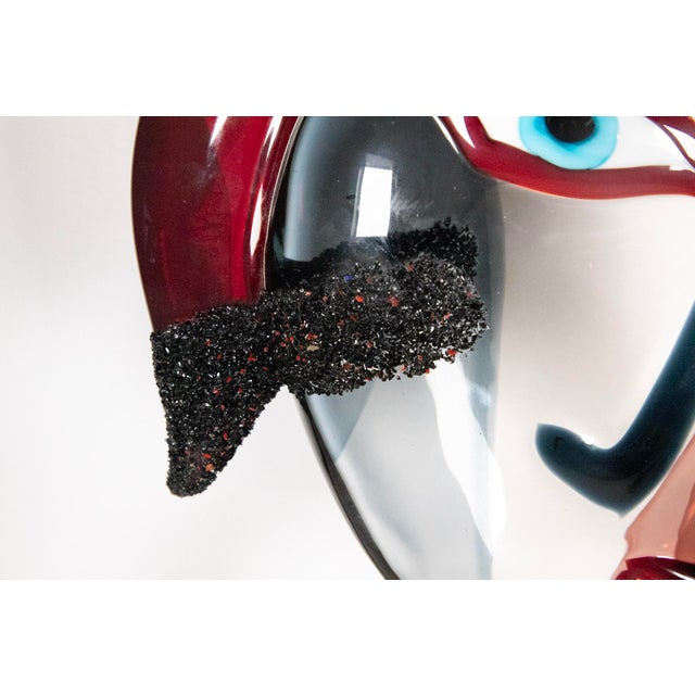 Abstract Alessandro Barbaro Murano Cubist Style Glass Sculpture, Picasso Inspired, 21" H For Sale - Image 3 of 8