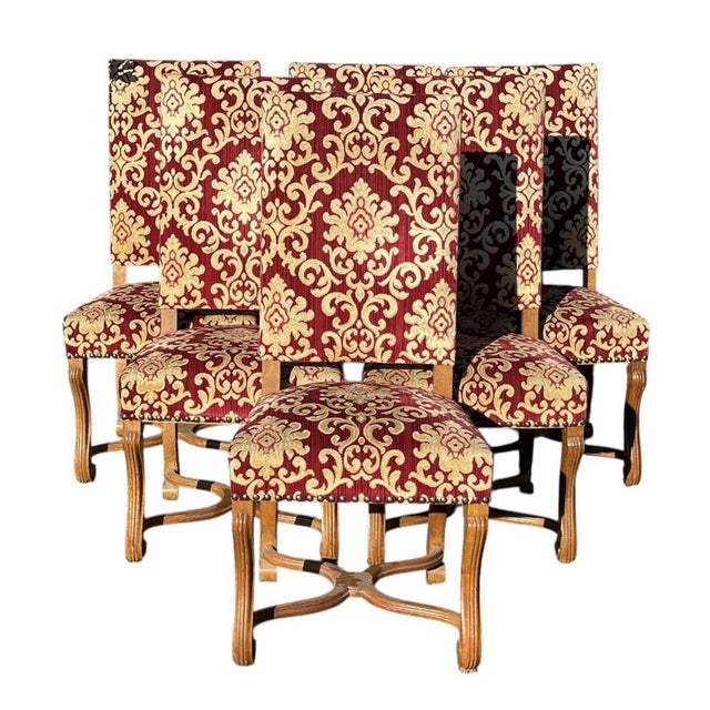 Louis XIV Style Chairs, Set of 6 For Sale - Image 13 of 13