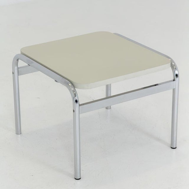 Contemporary 1 of 3 Mid-Century Girsberger Eurochair White Coffee Table, Swiss 1980s For Sale - Image 3 of 18