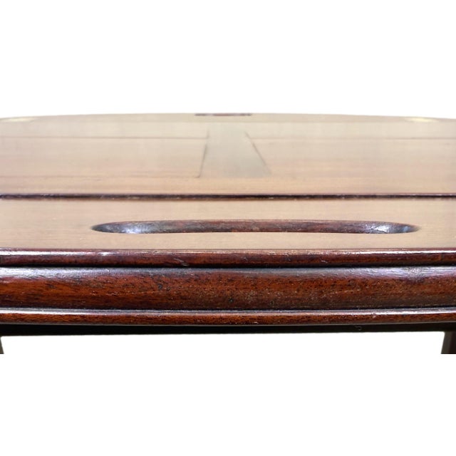 Oval Mahogany Butler's Tray on Stand, 1790s For Sale - Image 6 of 15