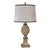 Hollywood Regency Pineapple Table Lamp With Custom Shade For Sale
