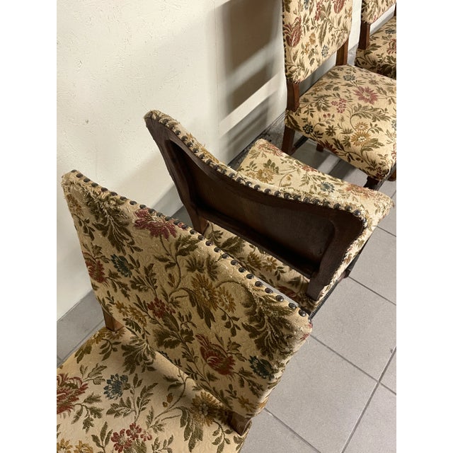 Wooden Chairs from the 1940s with Turned and Carved Details, Set of 6 For Sale - Image 13 of 18