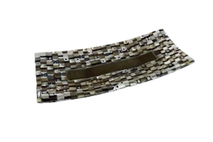 San Rocco R30 Murano Glass Plate by Stefano Birello for VéVé Glass