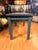 Farmhouse Antique Extra Long Industrial Table - Weathered Zinc and Painted Base For Sale - Image 3 of 9