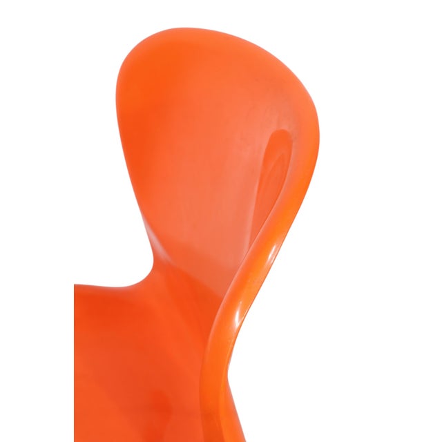 Late 20th Century Mod Molded Plastic and Chrome Stacking Chair by Gerd Lange for Drabert Model S M 400 For Sale - Image 10 of 12