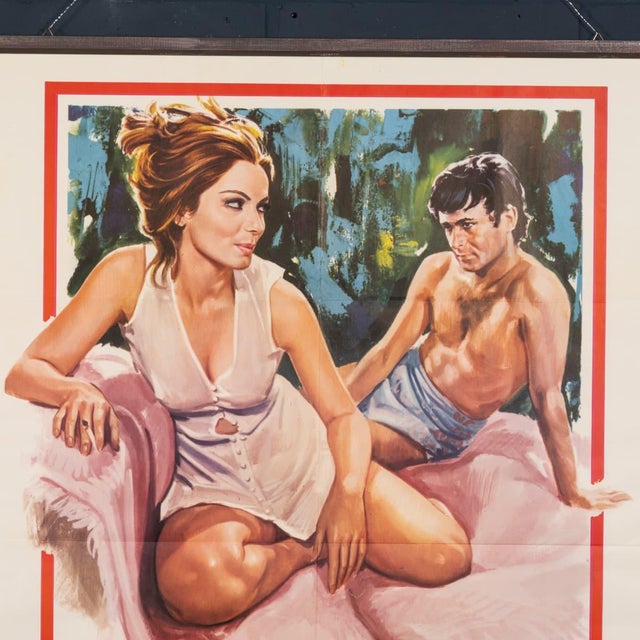 Mid-Century Modern Vintage Italian Film Poster in Paper, 1973 For Sale - Image 3 of 18