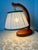 1990s Cherry Wood Lamp with Lampshade, 1990s For Sale - Image 5 of 7