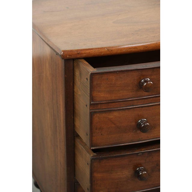 Antique English Bow Front Chest of Drawers, 1800s For Sale - Image 10 of 15