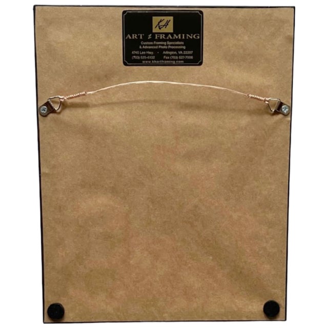 Late 20th Century Vintage Humphrey Bogart at the Garden of Allah Hotel Framed Black & White Photo For Sale - Image 9 of 12