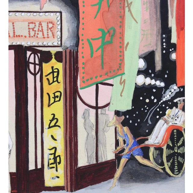 French School Artist, International Bar, 20th Century, Mixed Media For Sale - Image 9 of 13