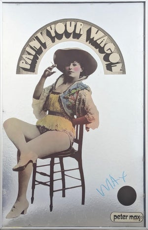 Peter Max Signed Lithograph on Foil Movie Poster for Musical Western "Paint Your Wagon", 1969