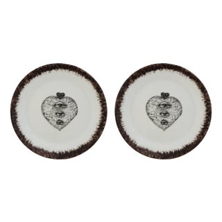 Eyes Dessert Plates by Lithian Ricci, Set of 2 For Sale