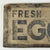 Late 19th Century Antique 19th Century "Fresh Eggs" Wooden Sign With Applied Egg Shells For Sale - Image 5 of 15